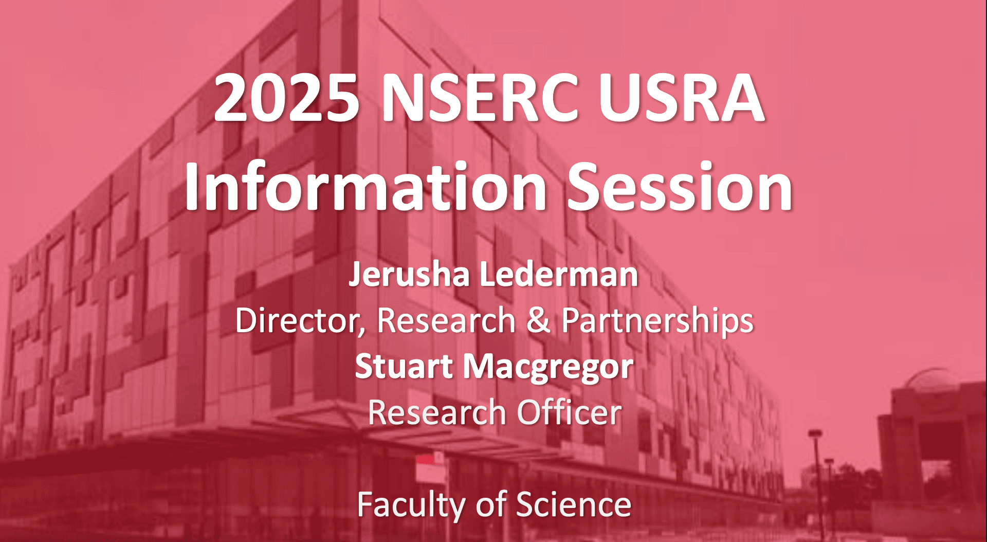 NSERC undergraduate student research award guide